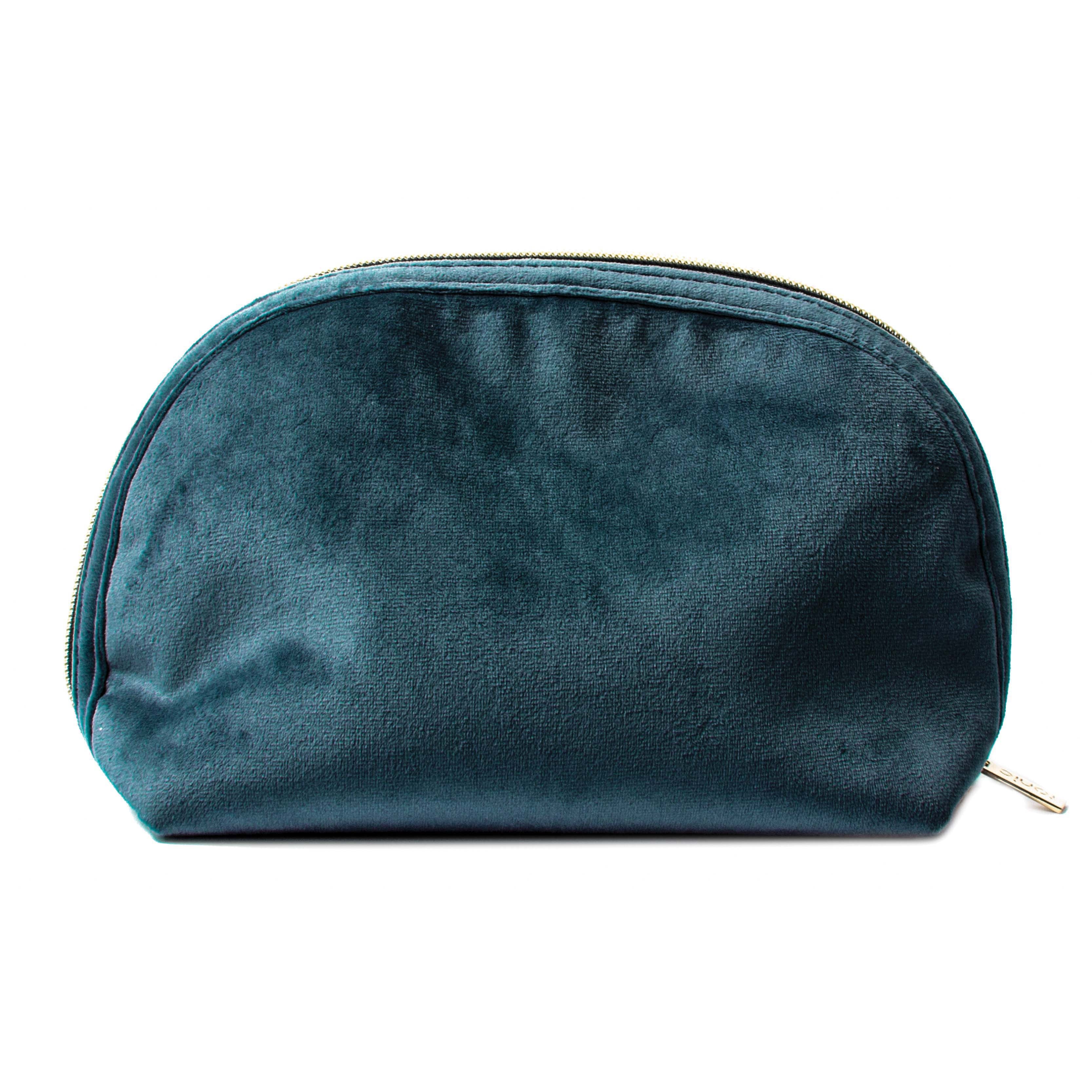 Luxe Velvet Pouch Teal