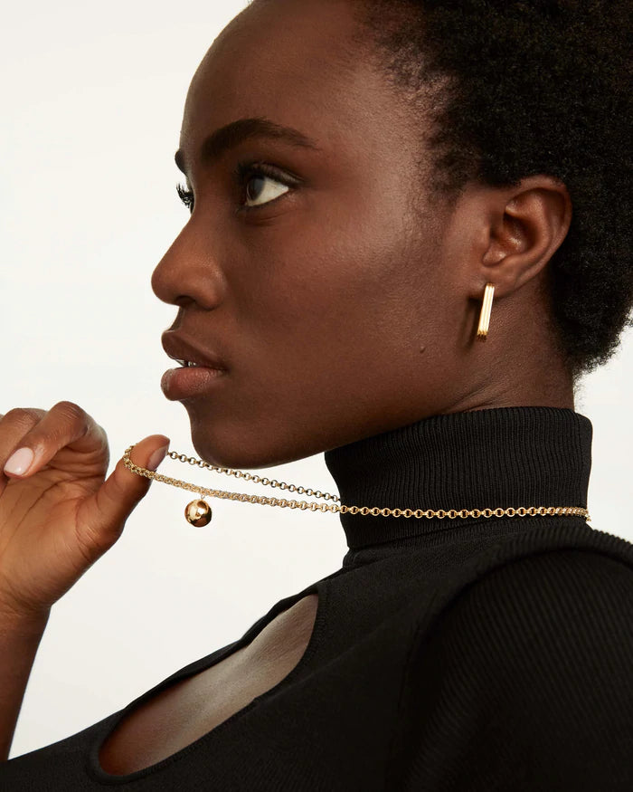 PdPaola SUPER FUTURE Super Future Gold Necklace
