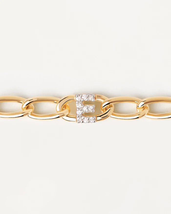 PdPaola Mini Letter 'E' Bracelet