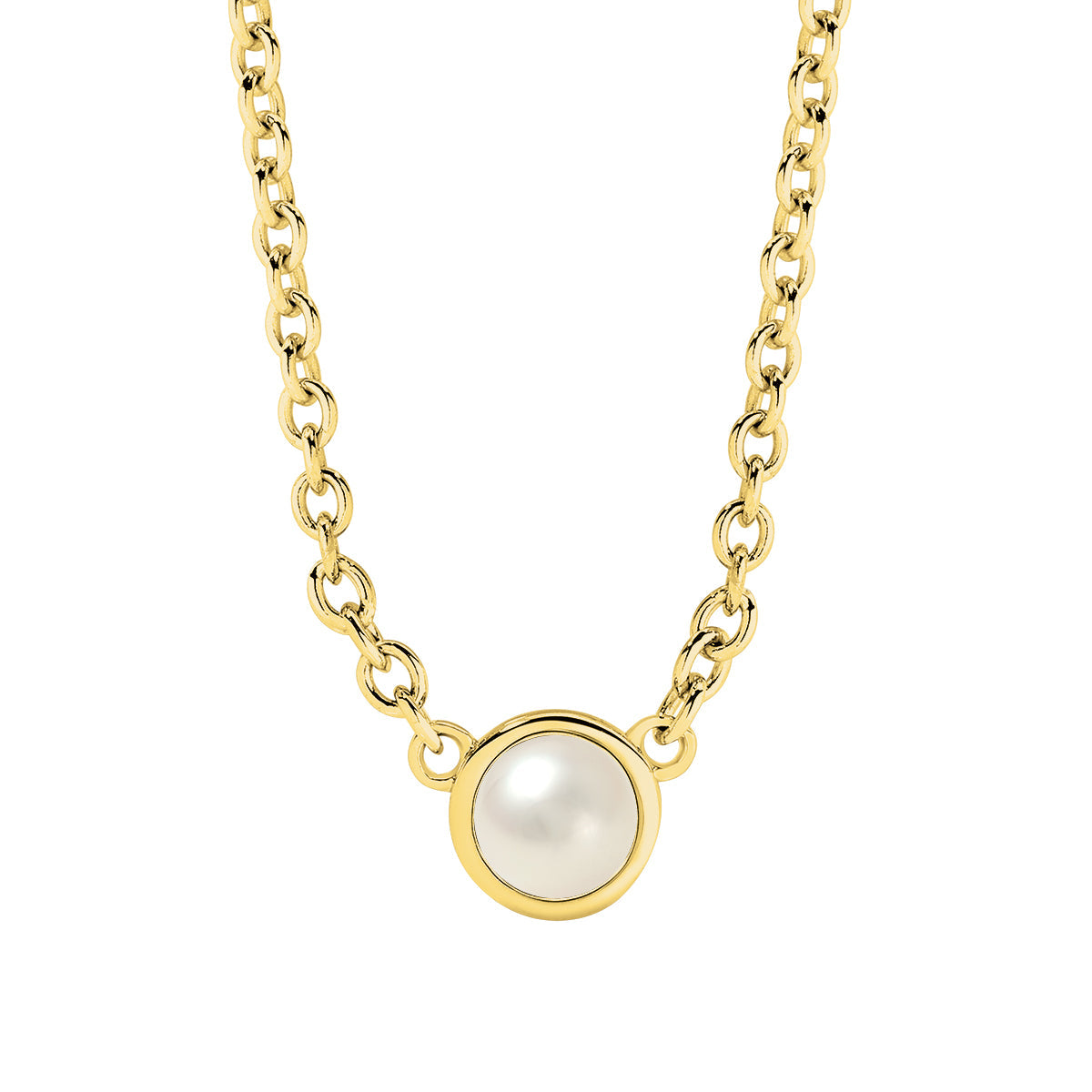 9ct Yellow Gold Pearl Necklace