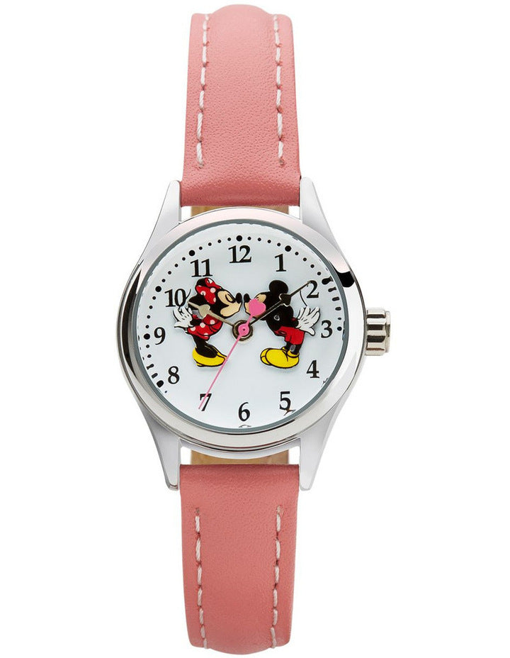 Disney Original Mickey and Minnie in Love Pink Watch