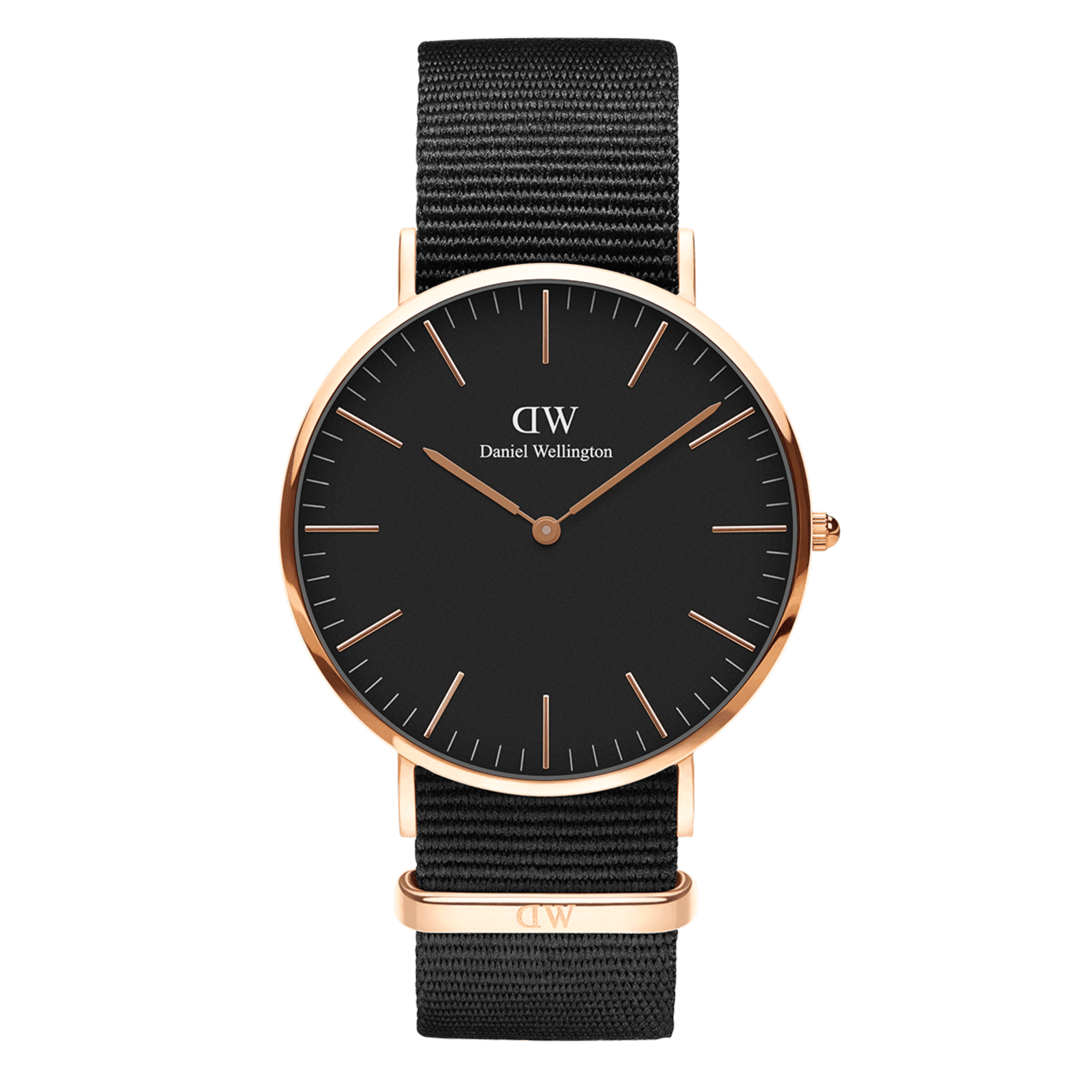 Daniel Wellington Classic 40 Cornwall Rose Gold & Black Watch