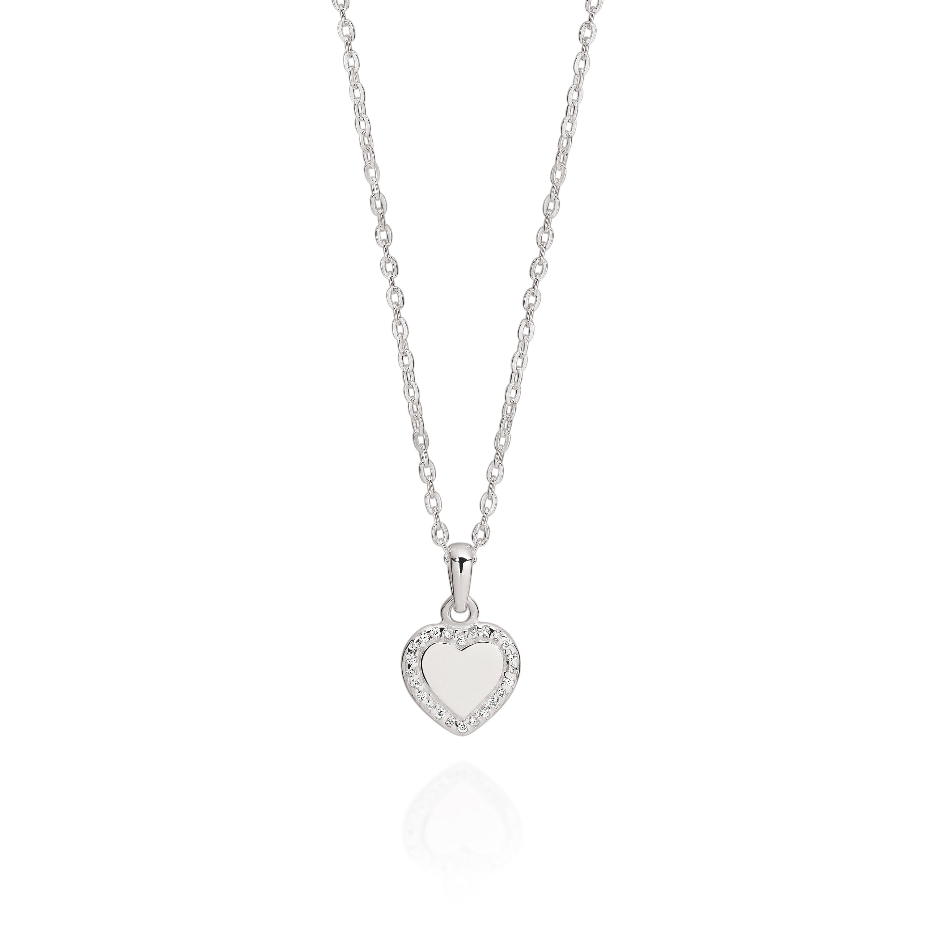 Silver Children's Heart Necklace