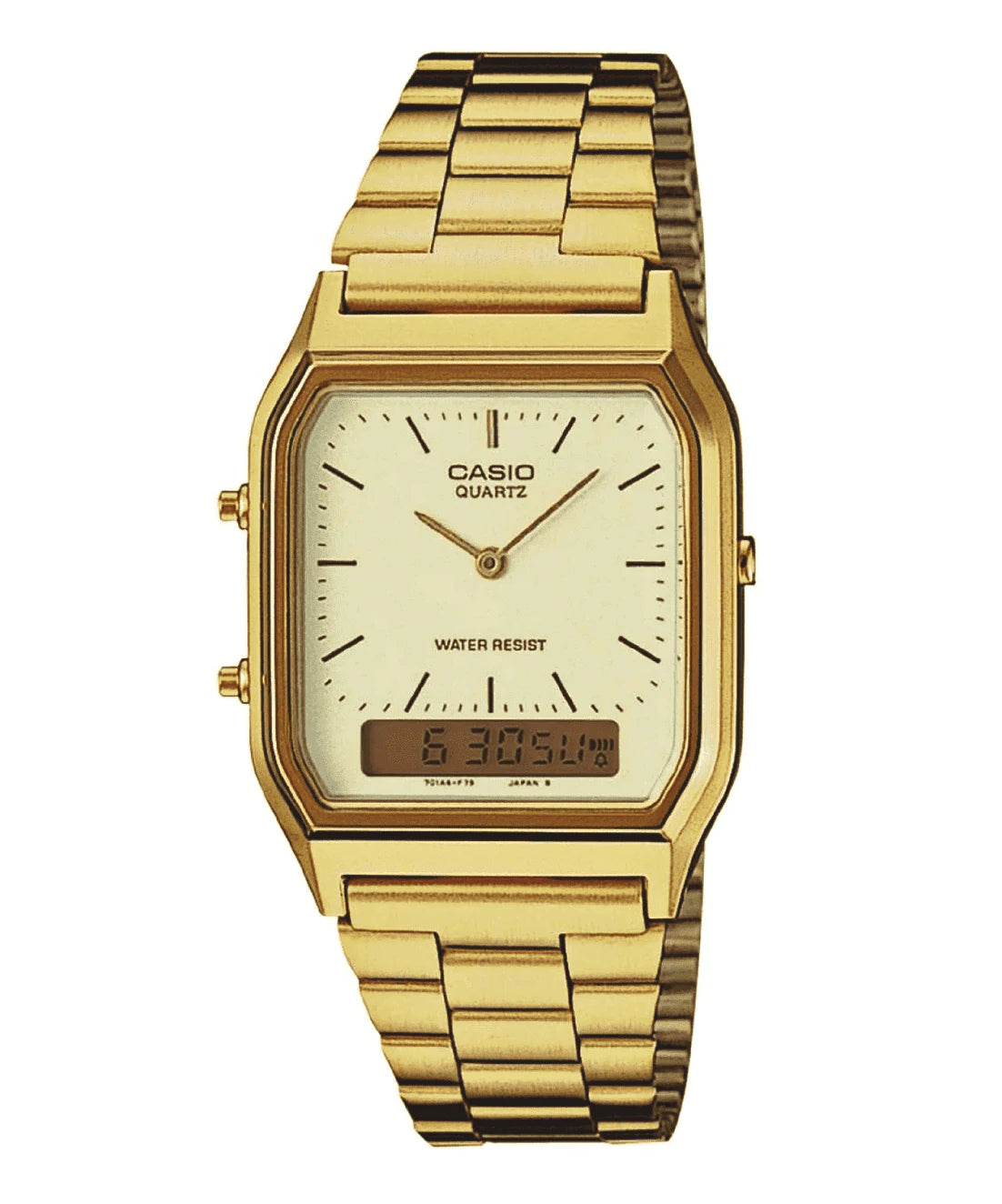 Casio AQ230GA-9DS Gold Stainless Steel Analogue Watch