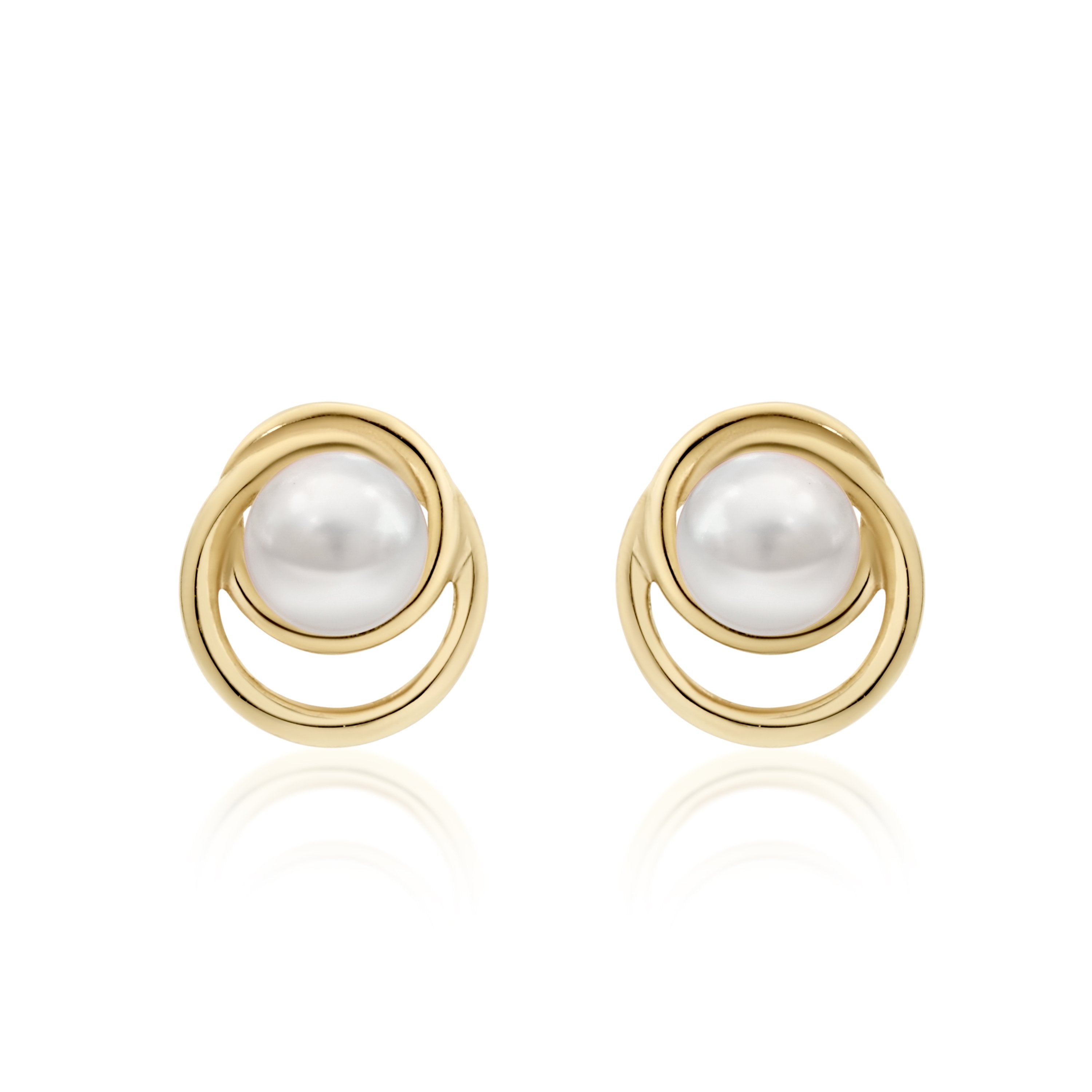 9ct Gold Freshwater Pearl Stud Earrings