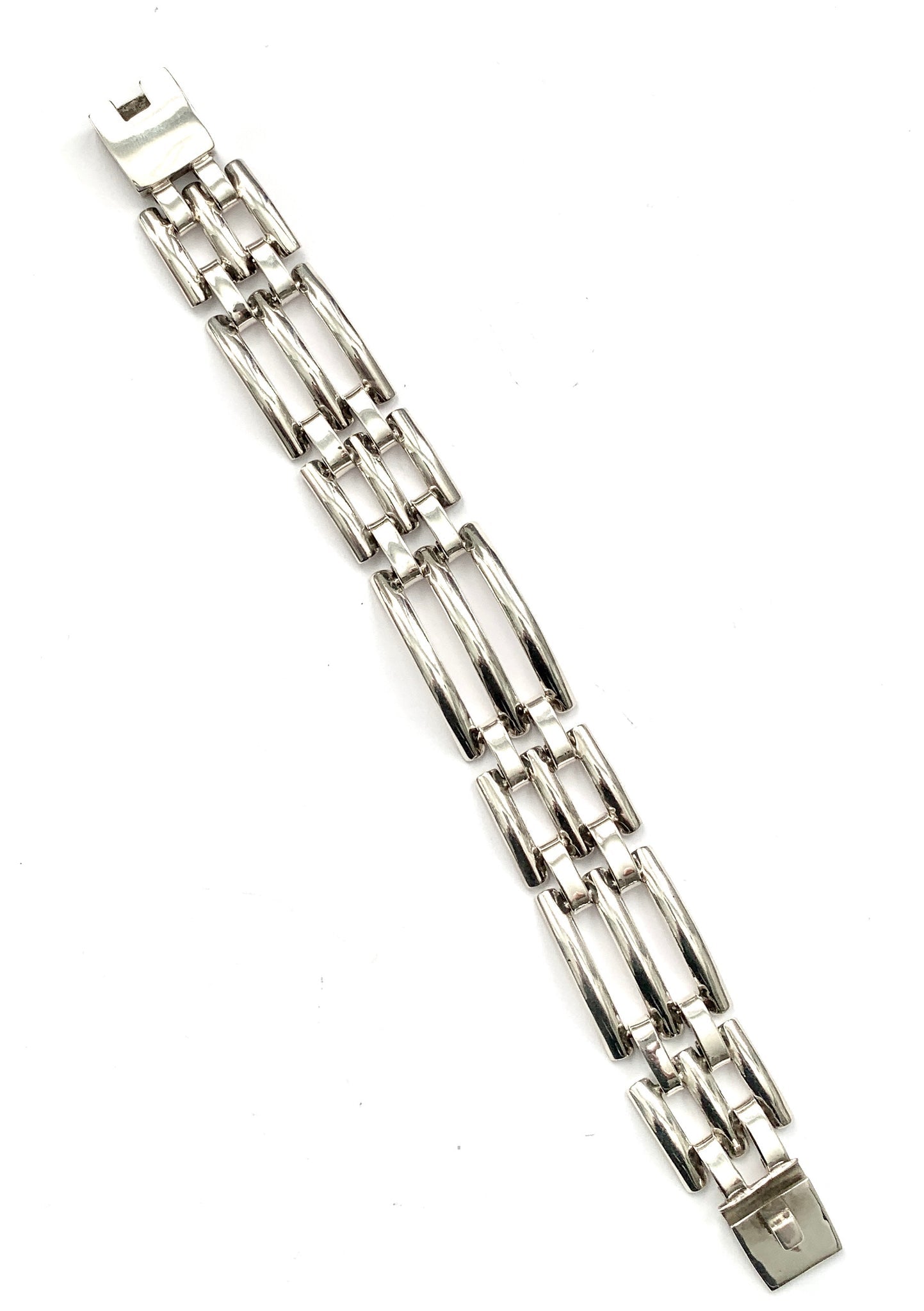 Sterling Silver Flat Chain Link Bracelet