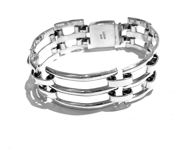 Sterling Silver Flat Chain Link Bracelet