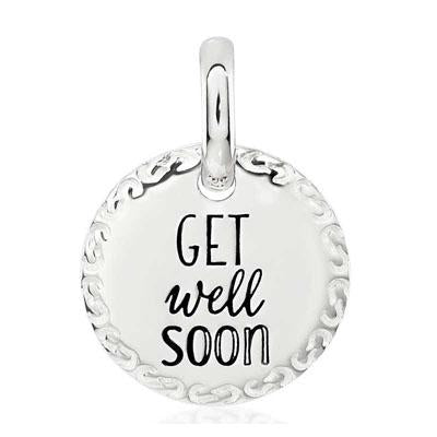 CANDID SS 12mm engraved scroll frame 'get well soon'