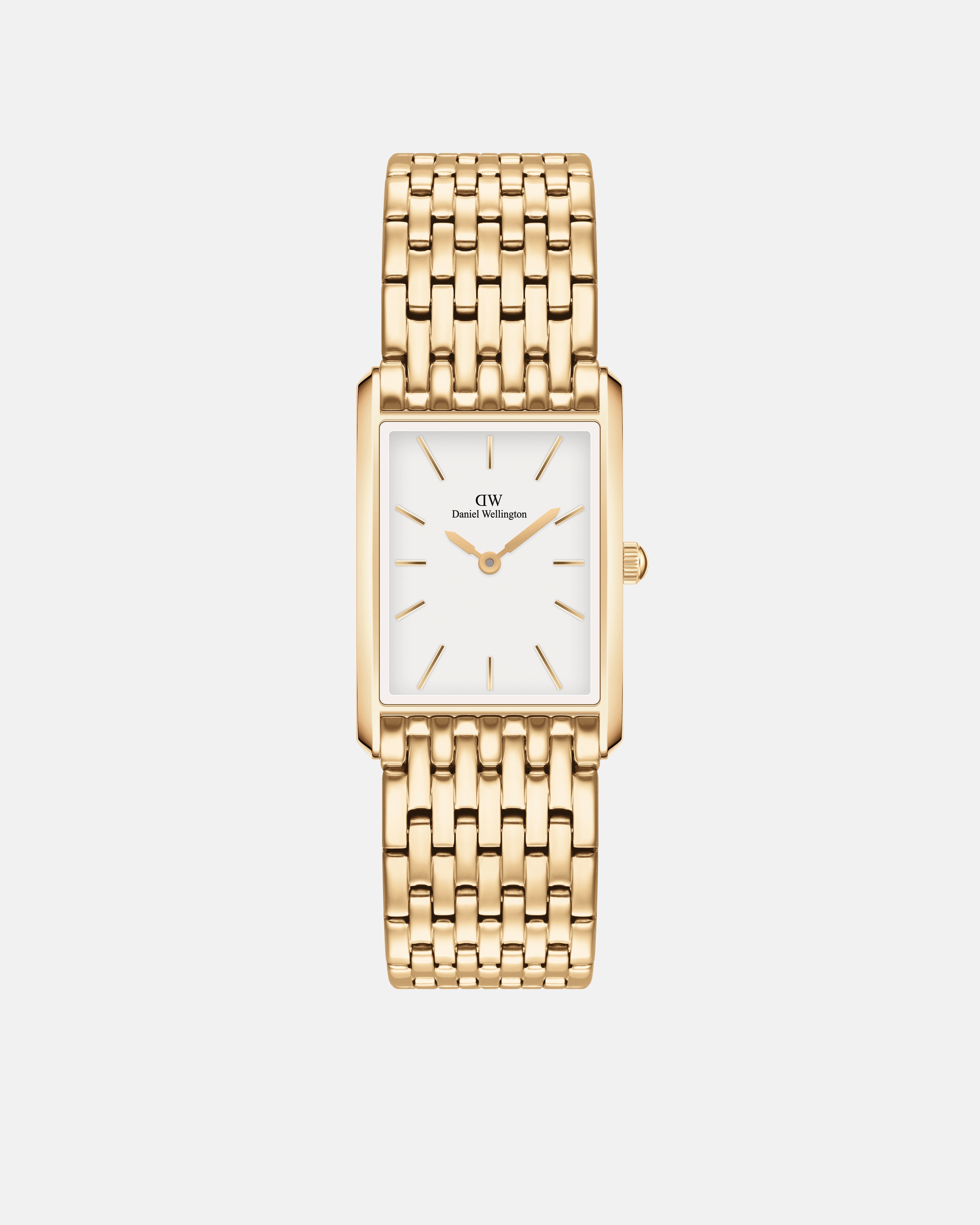 Daniel Wellington Bound 32x22 9-Link Gold White Watch