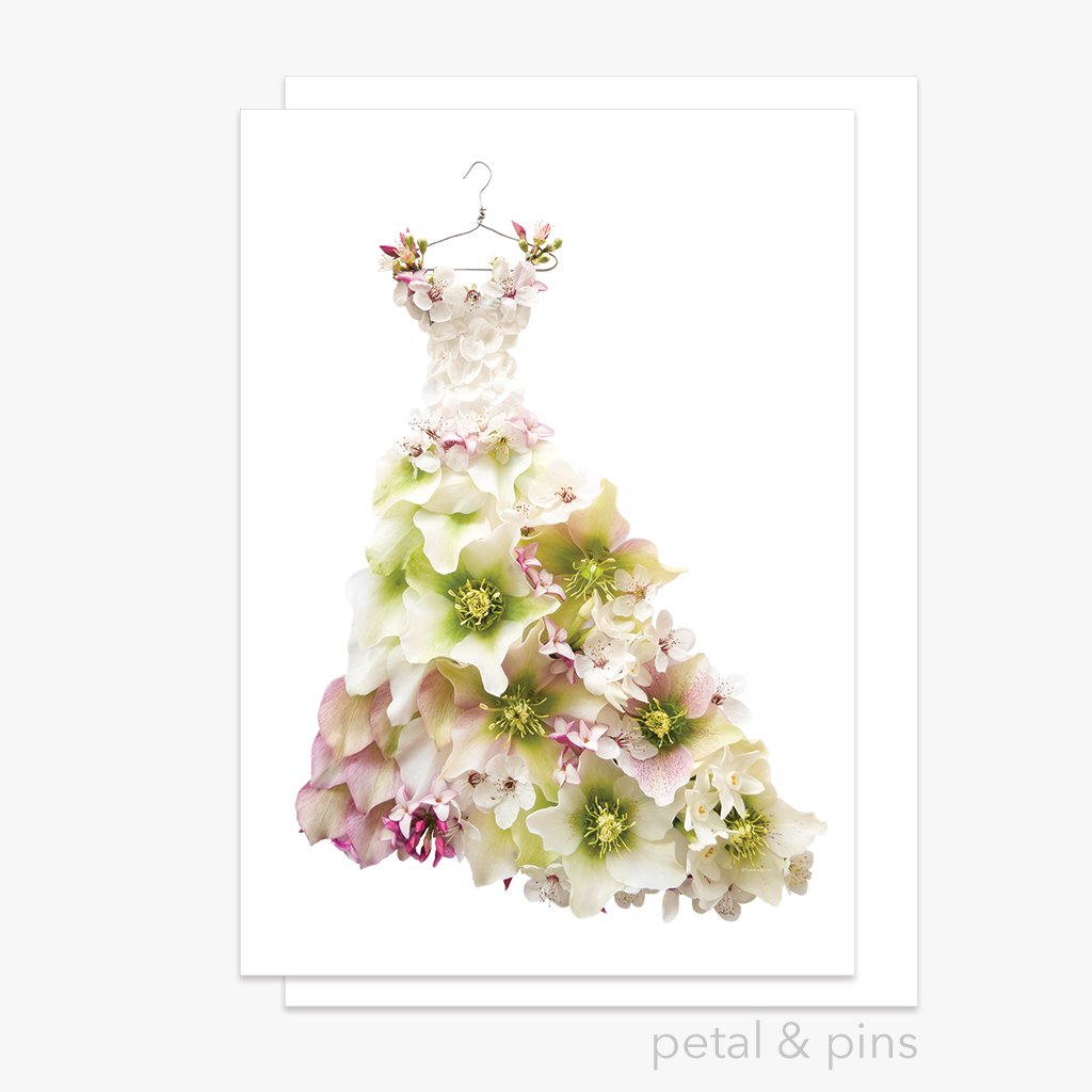Petal & Pins Springtime Dress Greeting Card