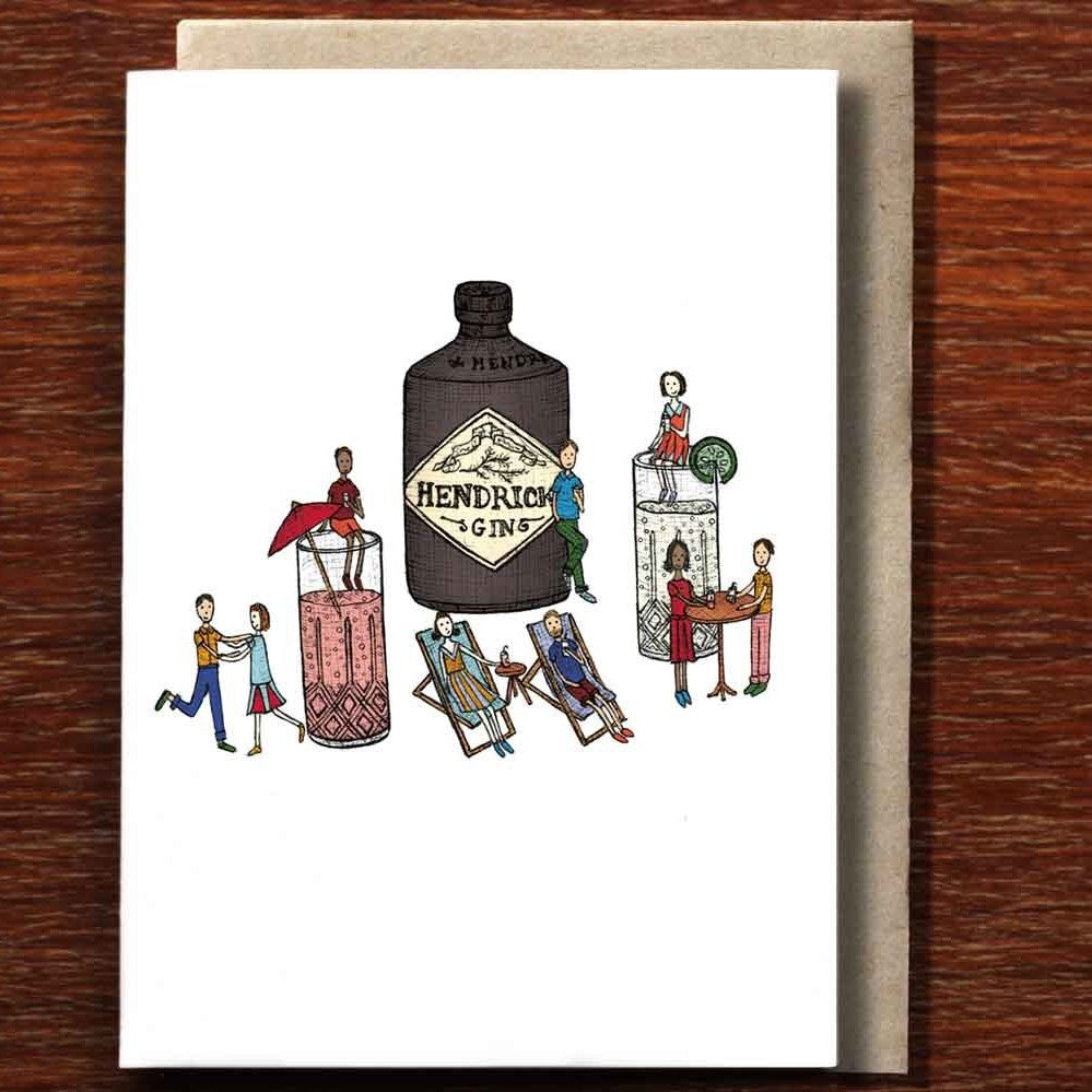 The Nonsense Maker Gin Party - Greeting Card