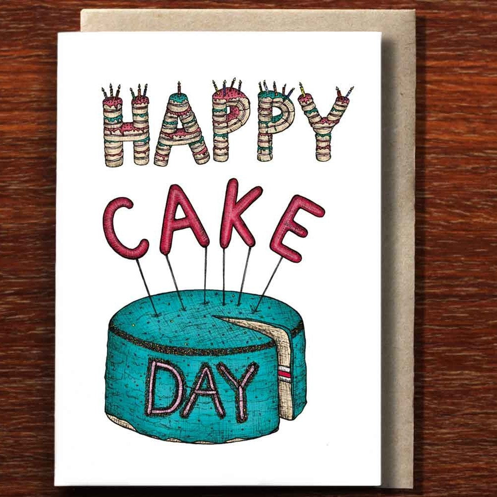The Nonsense Maker Happy Cake Day - Greeting Card
