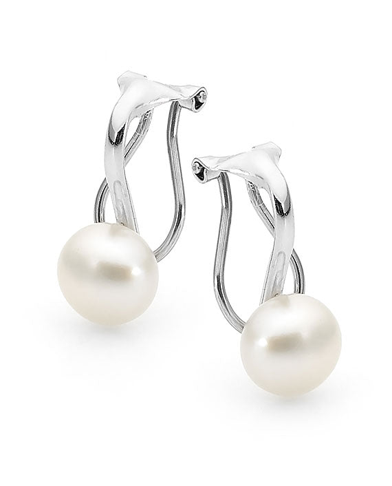 Sterling Silver Fresh Water Pearl Clip On Earrings