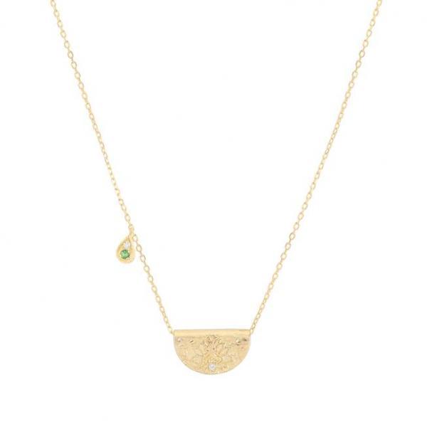 By Charlotte Lotus Birthstone necklace- May
