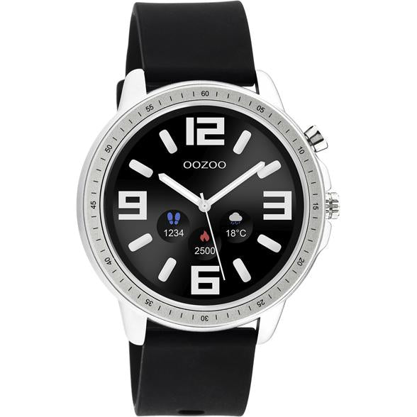 OOZOO Smart Wacth 45mm Silver Black Watch