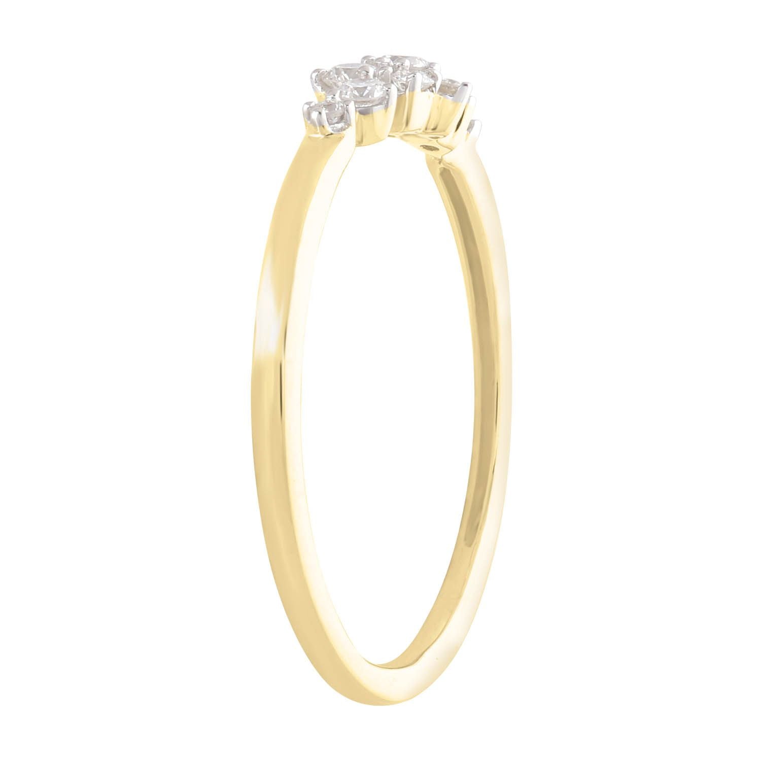 Yellow Gold 0.15ct Diamond Ring
