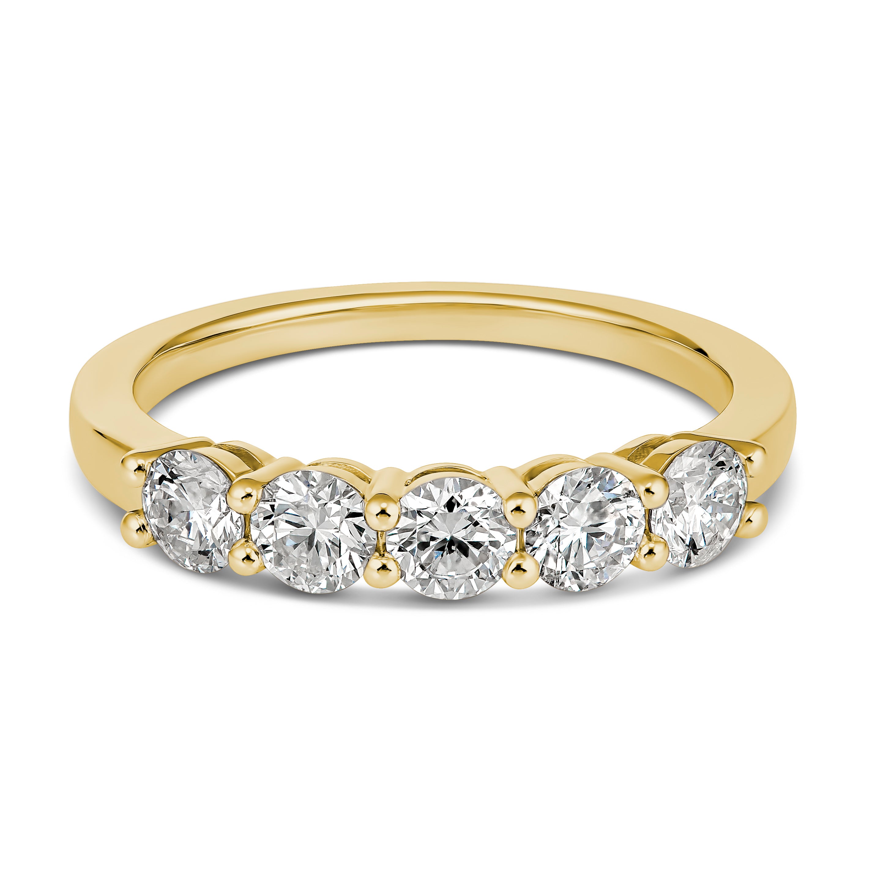 18ct Yellow Gold 5 Stone Diamond Ring- 1.00ct