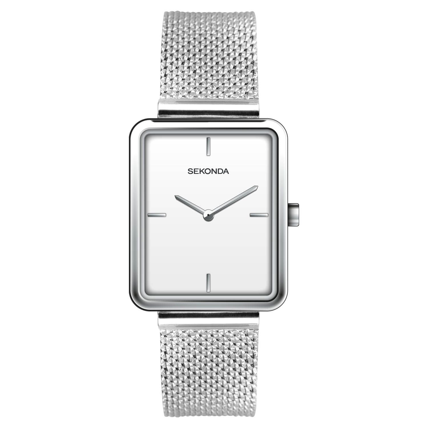 Sekonda Silver Square Mesh Watch