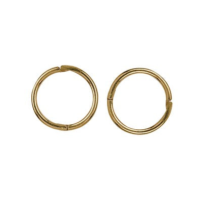 9ct Yellow Gold 8mm Plain Sleepers