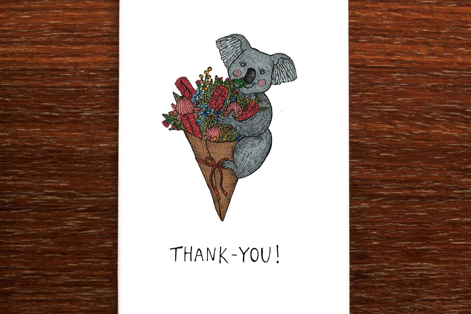 The Nonsense Maker Thanks Koala - Greeting Card