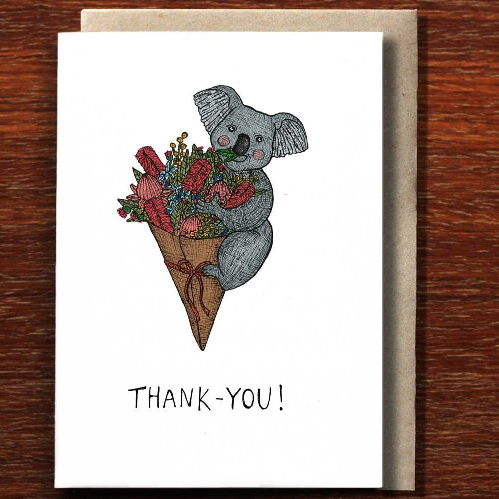 The Nonsense Maker Thanks Koala - Greeting Card