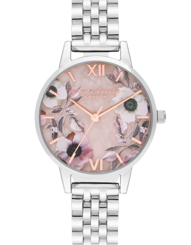 Olivia Burton Semi Precious Rose Quartz Watch