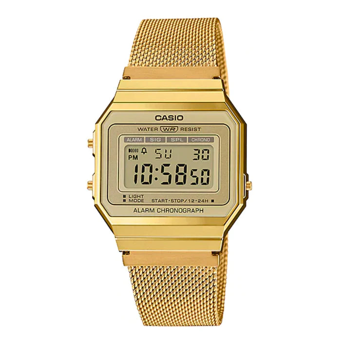 Casio Digital Vintage Mesh Watch