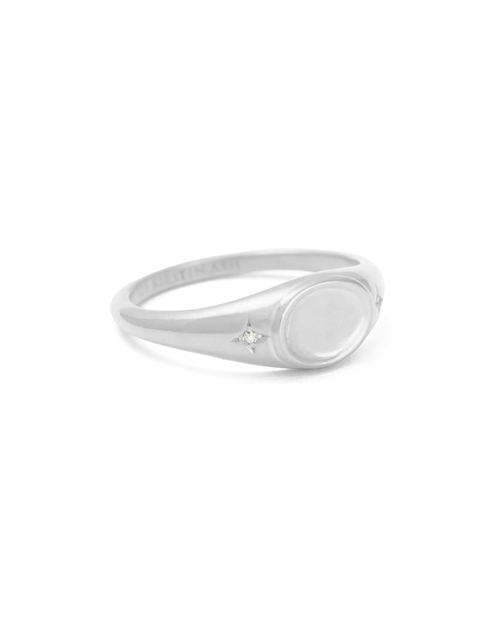 Kirstin Ash Align Signet Ring- Sterling Silver