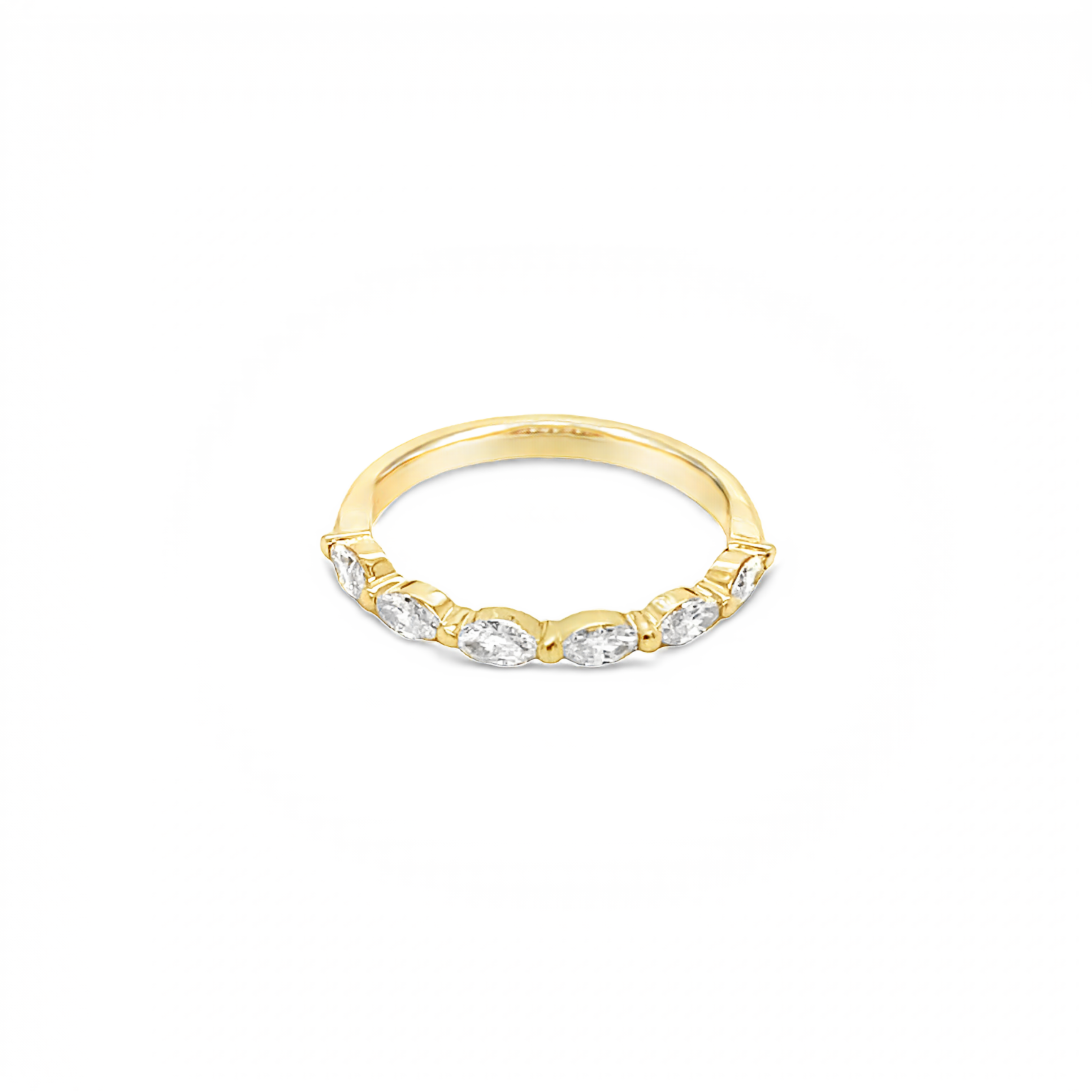 18ct Yellow Gold Claw Set Marquise Diamond Wedder