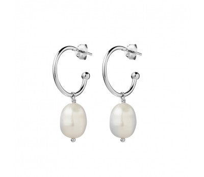 Sterling Silver Freshwater Pearl Drop Earrings