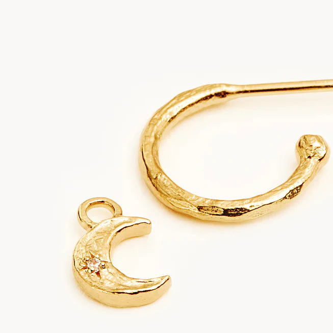 By Charlotte Desert Sky Waning Crescent Hoops