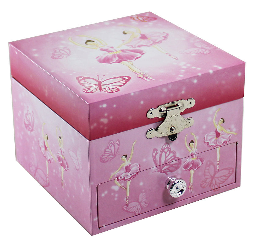 Children's Ballet Square Musical Jewellery Box