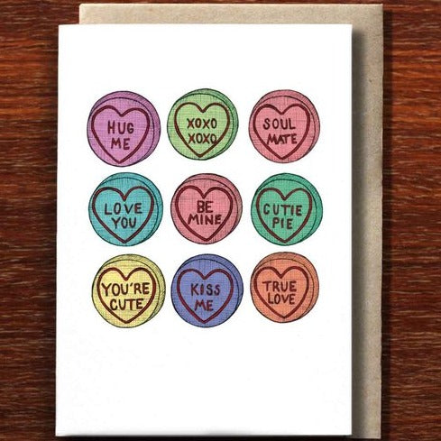 The Nonsense Maker Heart Candy - Greeting Card