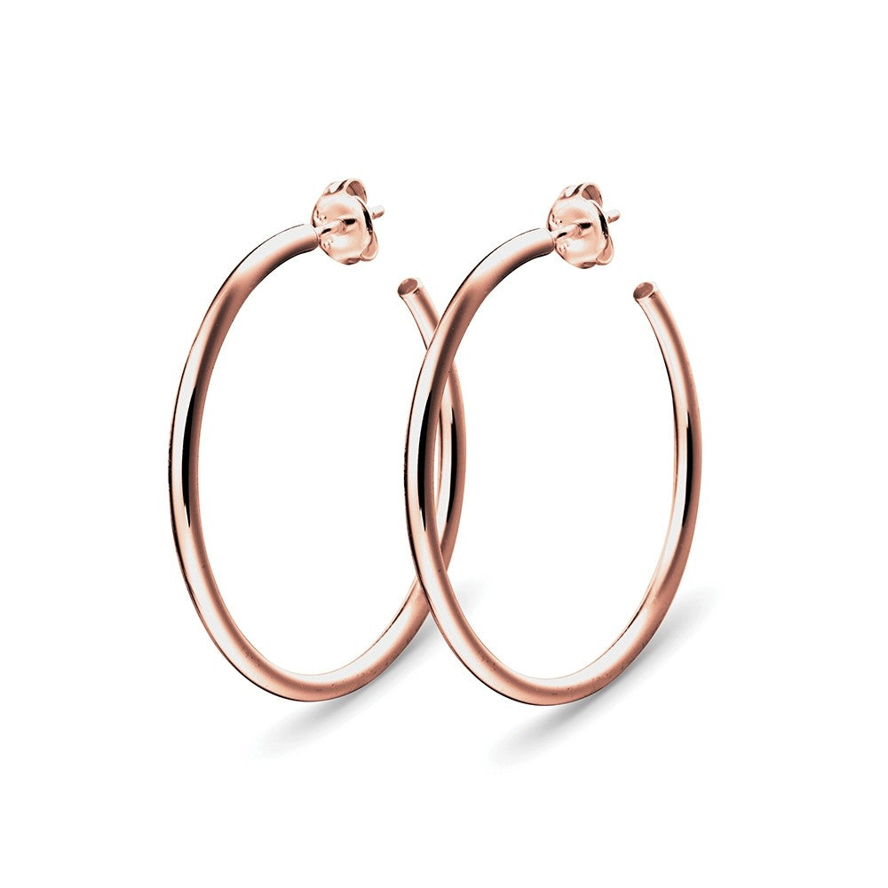 Rose Gold 24mm Hoop Stu Earrings