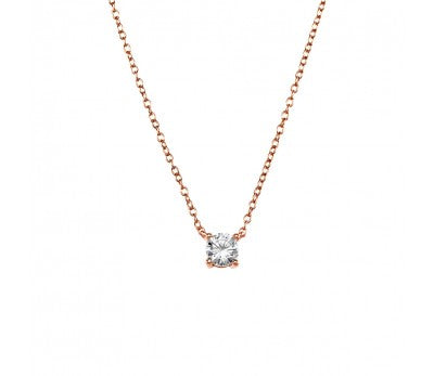 Yellow Gold Plate Cubic Zirconia Necklace