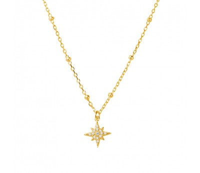 Gold Plated North Star Necklace