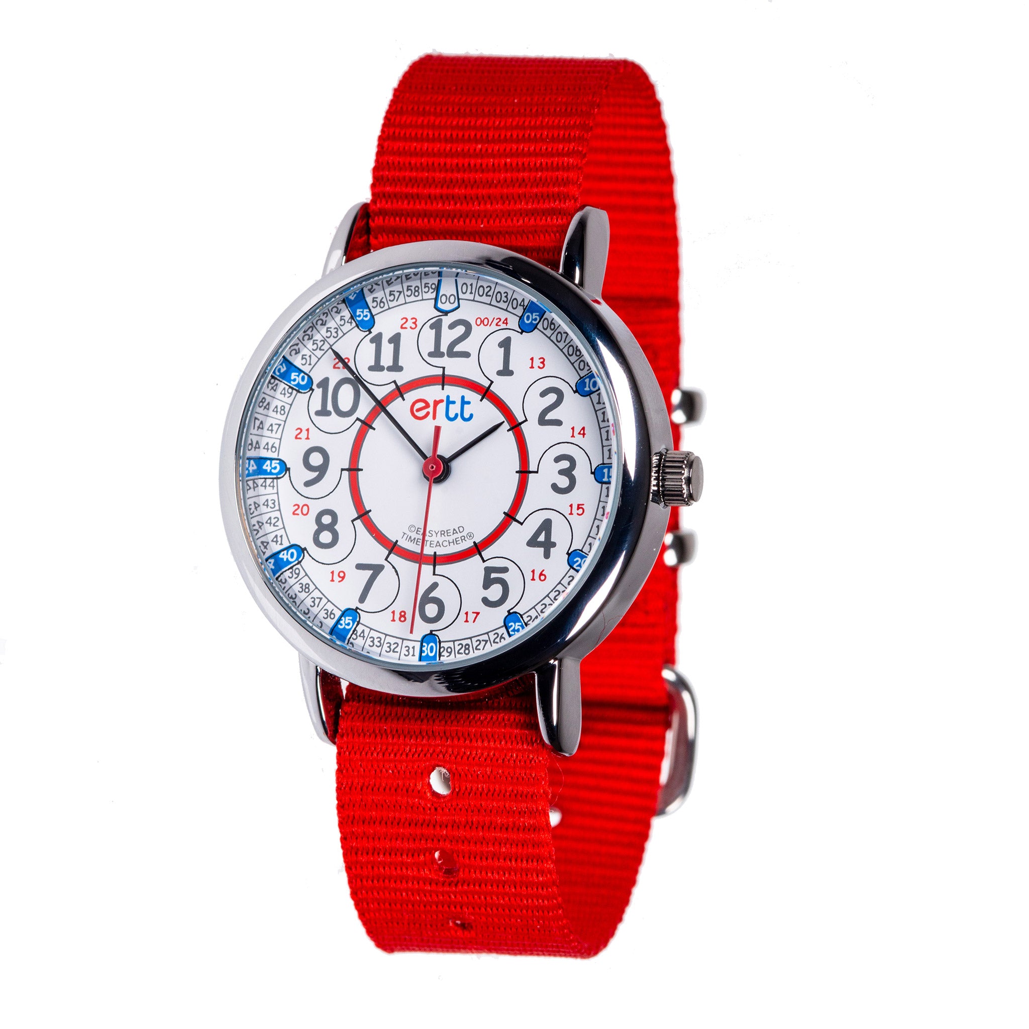 Easy Read Red and Blue Standard Watch