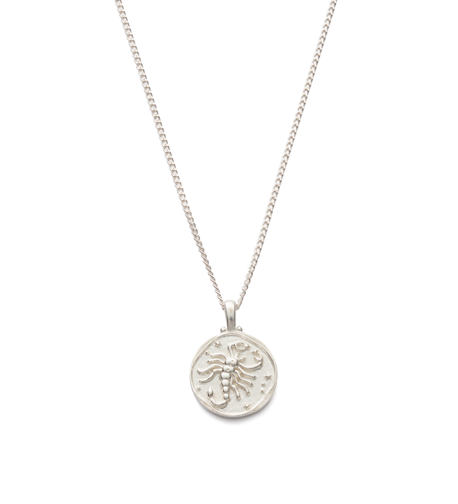 Kirstin Ash Scorpio Zodiac Necklace- Sterling Silver
