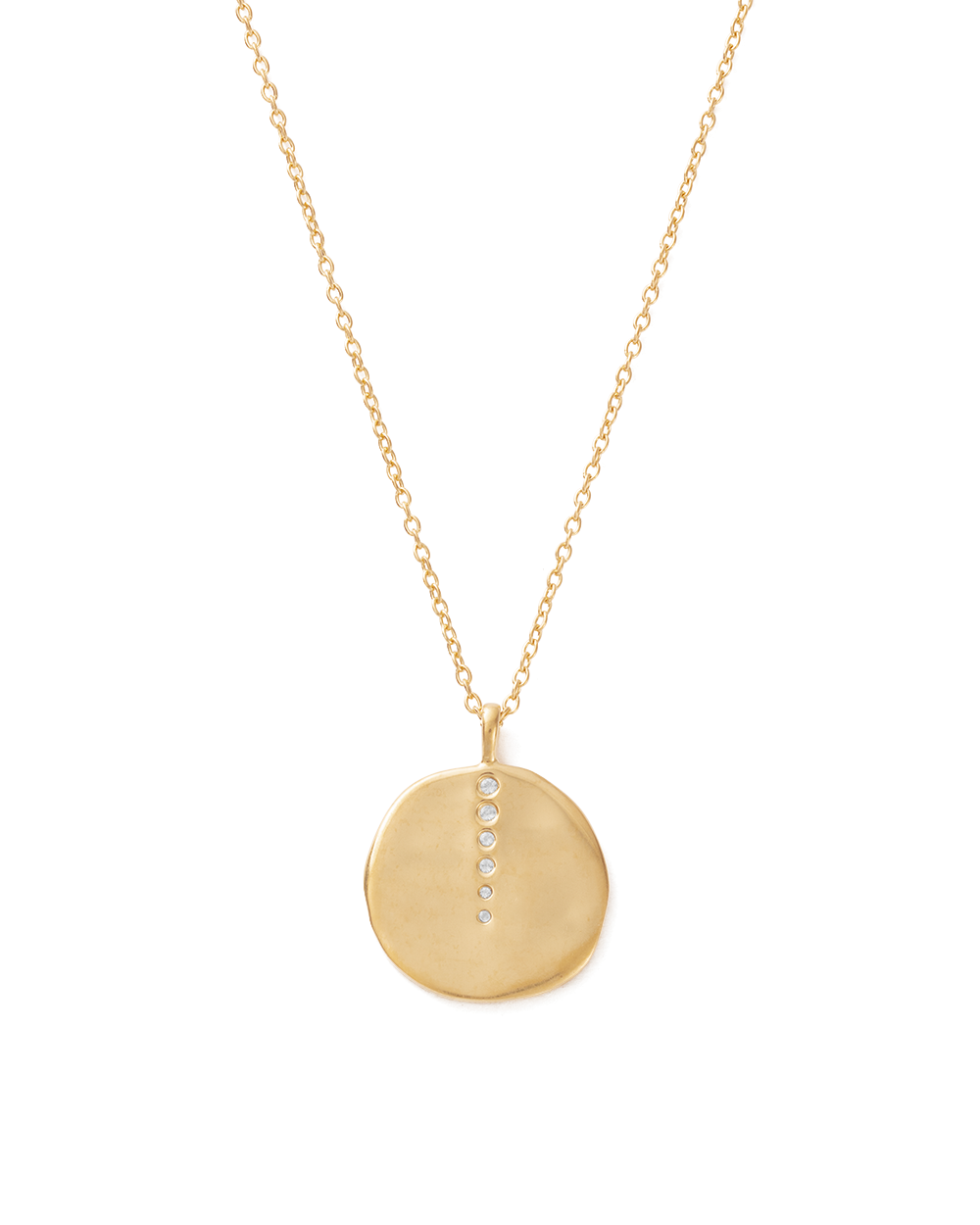 Kirstin Ash Sun Lines Coin Necklace- 18k Gold Vermeil