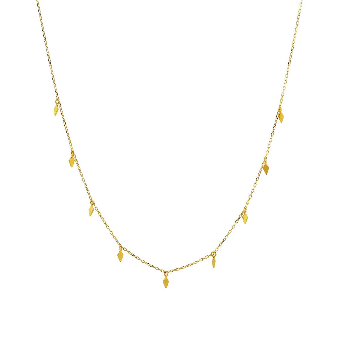 Gold Plated Little Spears Necklace